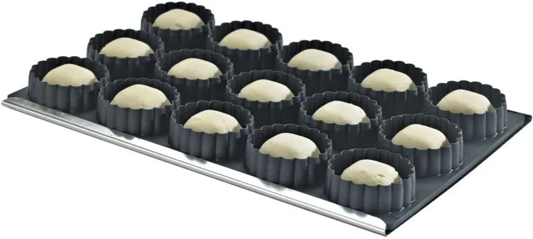 Moule Kali 15 tartelettes cannelées creuses Mallard Ferrière