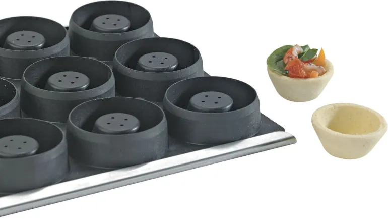 Moule Kali 15 tartelettes rondes unies creuses Mallard Ferrière
