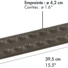 Moule à madeleine 20 empreintes 39,5 x 12,5 cm Gobel