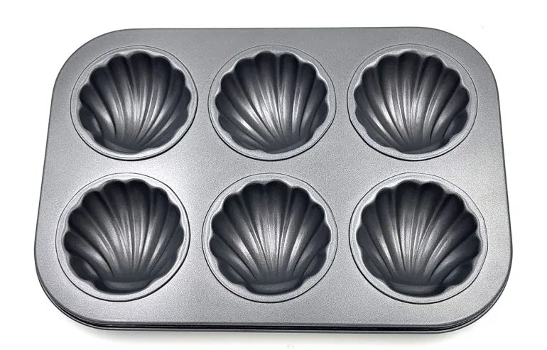 Moule 6 madeleines coquilles antiadhérent 26,5 x 18 cm Patisse