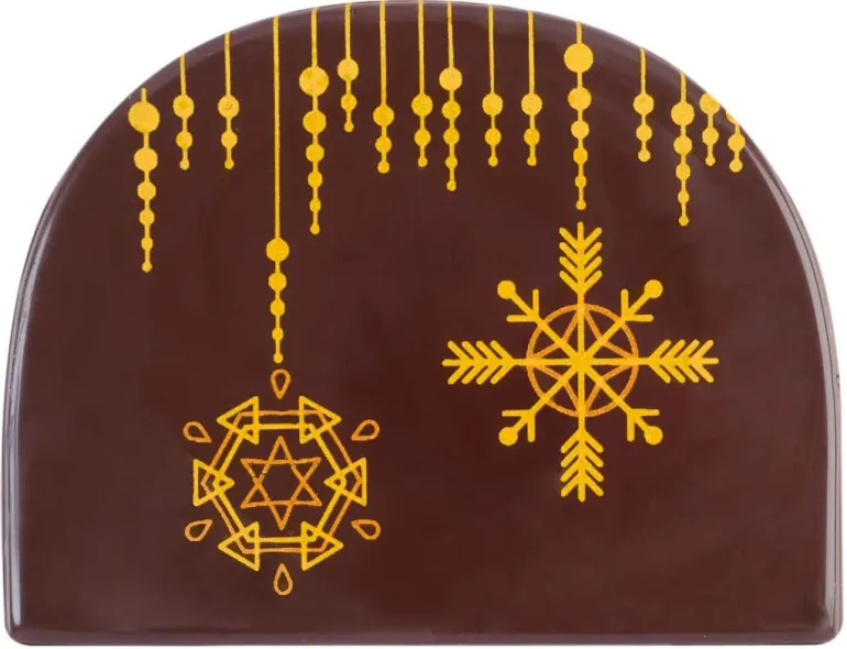Moule pour embout de bûche flocons Florensuc