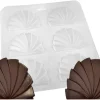Moule pour embout de bûche forme paon