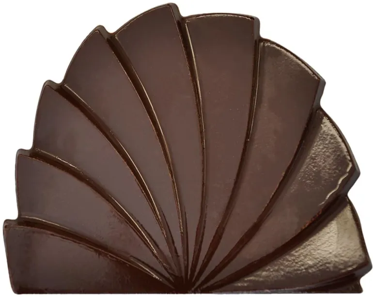 Moule pour embout de bûche forme paon
