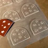 Moule pour embout de bûche forme petites étoiles