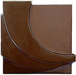 Moule pour embout de bûche forme vague