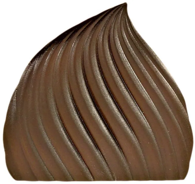 Moule pour embout de bûche forme volute