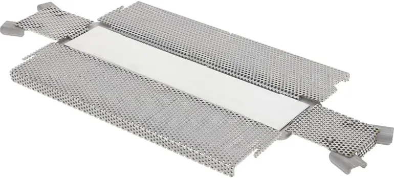 Moule à pâté croûte "tout inox" perforé dépliable 35 x 7 cm De Buyer