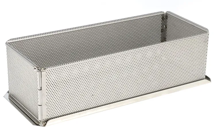 Moule à pâté en croûte large "tout inox" perforé démontable 30 x 12 x ht 9 cm Mallard Ferrière