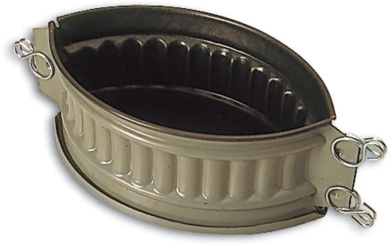 Moule à pâté en croûte ovale à côtes longueur 18 cm Matfer