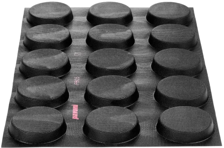 Moule quiches Fiberform 60 x 40 cm Ø 10,5 x ht 2 cm (15 empreintes) Pavoni