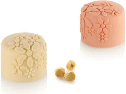 Moule silicone Antea 8 entremets fleuris 30 x 17,5 cm Silikomart