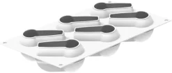Moule silicone 6 babas 30 x 17,5 cm Silikomart