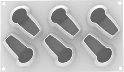 Moule silicone 6 babas 30 x 17,5 cm Silikomart
