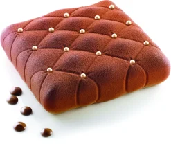 Moule silicone carré bombé matelassé 16 x 16 cm Silikomart