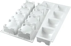 Moule silicone 8 carrés sphères 30 x 17,5 cm Silikomart