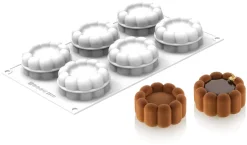 Moule silicone 6 charlottes 30 x 17,5 cm Silikomart