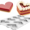 Moule silicone 8 coeurs plats 30 x 17,5 cm Silikomart