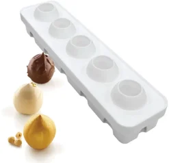 Moule silicone 3D 5 noisettes 40 x 10 cm Silikomart