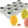 Moule silicone Egg 11 oeufs décorés 30 x 17,5 cm Silikomart