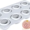 Moule silicone 8 fleurs Kiku 30 x 17,5 cm Silikomart