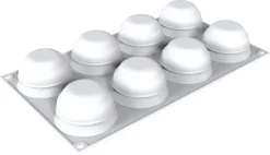 Moule silicone 8 fleurs Kiku 30 x 17,5 cm Silikomart