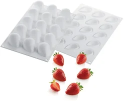 Moule silicone Fragola 15 fraises 30 x 17,5 cm Silikomart