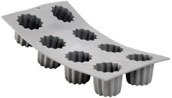 Moule silicone élastomoule 8 cannelés 30 x 17,6 cm De Buyer