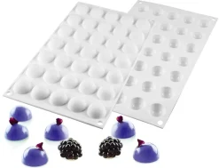 Moule silicone 35 micro dômes 30 x 17,5 cm Silikomart