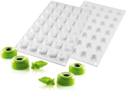 Moule silicone 35 micro savarins 30 x 17,5 cm Silikomart