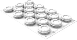 Moule silicone 18 mini-charlottes 30 x 17,5 cm Silikomart
