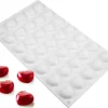 Moule silicone Mini Love 35 micro coeurs bombés 30 x 17,5 cm Silikomart