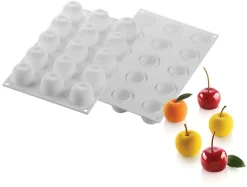 Moule silicone 15 mini pommes 30 x 17,5 cm Silikomart