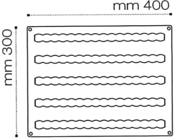 Moule silicone Pavoflex 5 bandes Soft 40 x 30 cm Pavoni