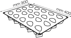 Moule silicone Pavoflex 20 fraises 40 x 30 cm Pavoni