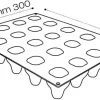 Moule silicone Pavoflex 20 poires 40 x 30 cm Pavoni