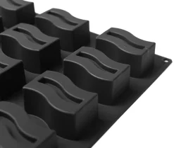 Moule silicone Pavoflex 25 rectangles vagues 60 x 40 cm Pavoni
