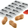 Moule silicone 12 petites cacahuètes 30 x 17,5 cm Silikomart