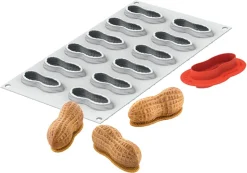 Moule silicone 12 petites cacahuètes 30 x 17,5 cm Silikomart