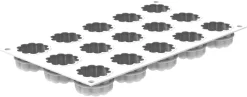 Moule silicone 15 petites charlottes 30 x 17,5 cm Silikomart