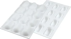 Moule silicone Pillow 12 mini ovales bombés 30 x 17,5 cm Silikomart