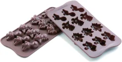 Moule silicone pour chocolat 12 dinosaures Easy Choc Silikomart