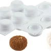 Moule silicone 6 ronds décorés Mistery 30 x 17,5 cm Silikomart