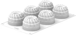 Moule silicone 6 ronds Pleincoeur Ø 7 x 4,8 cm Silikomart