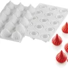 Moule silicone Russian 15 mini sphères torsadées 30 x 17,5 cm Silikomart