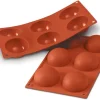 Moule silicone Silicon Flex 6 demi-sphères Ø 7 cm 30 x 17,5 cm Silikomart