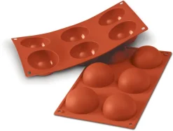 Moule silicone Silicon Flex 6 demi-sphères Ø 7 cm 30 x 17,5 cm Silikomart