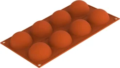 Moule silicone Silicon Flex 8 demi-sphères Ø 6 cm 30 x 17,5 cm Silikomart