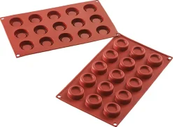 Moule silicone Silicon Flex 15 ronds Ø 4 cm 30 x 17,5 cm Silikomart