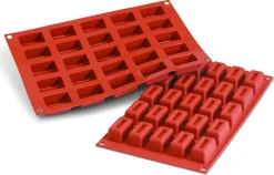 Moule silicone Silicon Flex 25 savarins rectangulaires 30 x 17,5 cm Silikomart