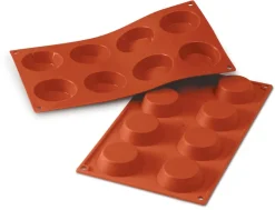 Moule silicone Silicon Flex 8 tartelettes Ø 6 cm 30 x 17,5 cm Silikomart